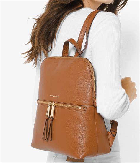 michael kors rhea backpack medium brown john lewis.uk|michael kors rhea backpack large.